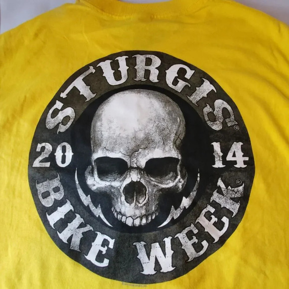 2014 74th Sturgis Motorcycle Rally Bike Week Shirt Black Hills, SD NWT Size L - Picture 9 of 9